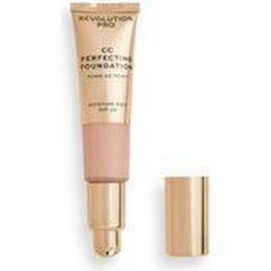 Makeup Revolution - Cc Cream Perfecting Foundation Spf 30 - Multifunctional Makeup For Dry To Combined Skin 26 Ml F2.5