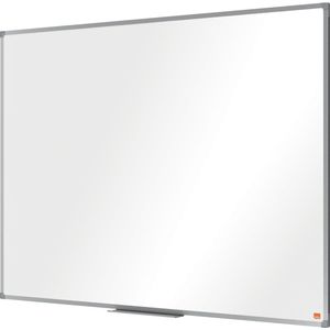 Nobo Essence Magnetisch Whiteboard 90x60cm met Pennengoot - Magneetbord met Aluminium Lijst - Staal - Wit