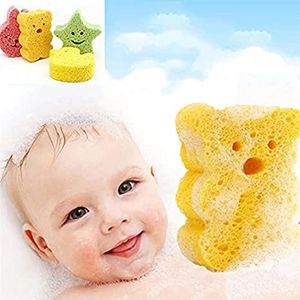4 Stuks Kinder bad sponsjes| speelgoed voor in bad | Vrolijke vormpjes Extensso® | speelgoed voor in bad | Ster| eend | Beertje | Konijn