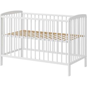 Need Sleep - Babybedje 60x120 cm - Houten Ledikant met Verstelbare Bodem - Wit - Veilig & Duurzaam