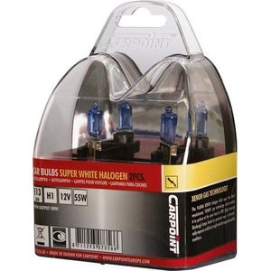 Carpoint Autolampen Superwhite Halog H1 12v/55w 2 Stuks
