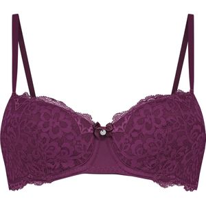 Hunkemöller Dames Lingerie Voorgevormde beugel bh Marine - Paars - maat B80