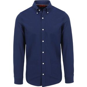 Suitable - Overhemd Oxford Royal Blauw - Heren - Maat M - Slim-fit