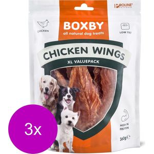 Proline Boxby Chicken Wings Kip - Hondensnacks - 3 x 360 g
