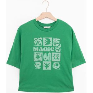 Sissy-Boy - Groen cropped T-shirt met artwork