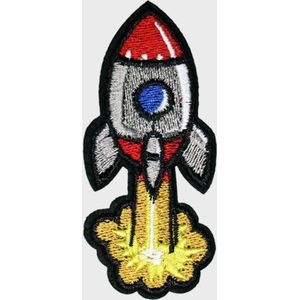 Raket - Strijkpatch - Strijkapplicatie - Strijkembleem - Badge