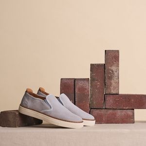 Travelin' Cleeton Leren instappers heren - Slip-On - Sneaker Espadrilles - Schoenen mannen - Grijs Leer