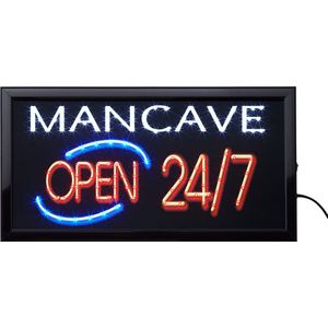 Led bord Mancave - Led bord - Led - Mancave - Verlichting - Led sign - Neon sign - Led lamp - Ledbord - Led verlichting - Decoratie - Led lights - Mancave Decoratie - 50 x 25 cm - Cave & Garden