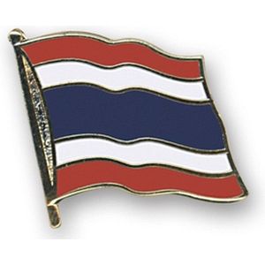 Pin broche speldje vlag Thailand 20 mm - supporters feestartikelen