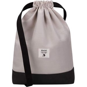 Unisex tas, rugzak met trekkoord, dagrugzak, sporttas, sporttas, met binnenzak, 11 liter voor sport, reizen en stad Skd01, grijs