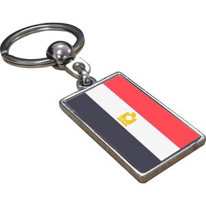 Egypte Vlag - Sleutelhanger - Cadeau - Verjaardag - Kerst - Kado - Valentijn