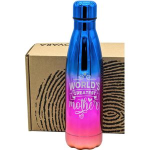 Personaliseerbaar - Cadovara 500ml Thermosfles met Lasergravure - Levertijd 3-4 dagen - Aurora Gleam