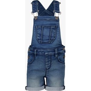 TwoDay meisjes denim tuinbroek donkerblauw - Maat 128