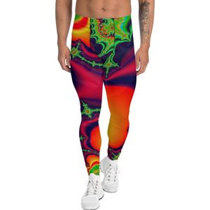 II THE MOON Sport Legging heren goede kwaliteit, wordt per bestelling geprint, gesneden en handgenaaid met uniek origineel printontwerp door Moon @ II The Moon