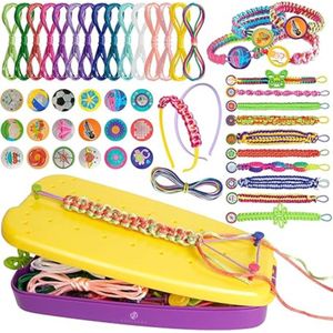 Equivera Armbandjes Maken Set Meisjes - Knutselset Meisjes - Knutselset voor Meisjes - Knutselset Meiden - Sieraden Maken Meisjes - Armbandjes Maken Meisjes - Cadeautip voor uw kind!