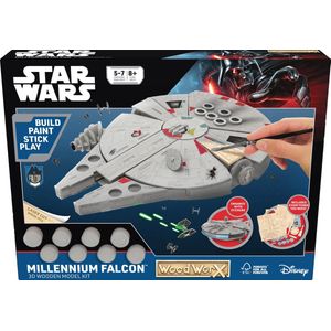 Wood WorX - Star Wars - Millennium Falcon - Hobbypakket - Houten bouwpakket