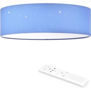 LED plafondlamp Ø 40 cm - Dimbaar - 1 stuk - Lichtblauw - Stof