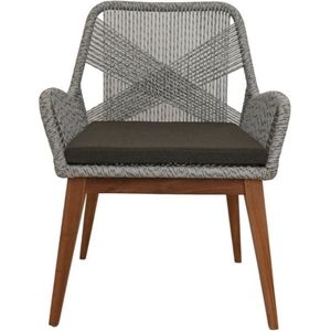 Lounge stoel - terrasstoelen weerbestendig - tuinstoel - tuinstoel kuip - kuipstoel buiten - lounge fauteuil - loungestoel - 60x64x87 - Wood Selections