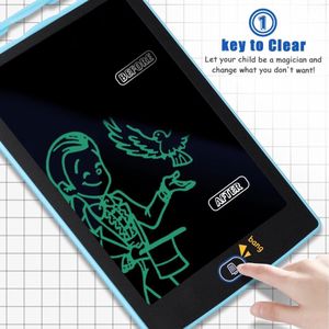 Tekentablet kinderen - Blauw - 10"" LCD tekenbord voor kinderen - éénkleurig scherm - Educatief speelgoed