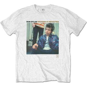 Bob Dylan - Highway 61 Revisited Heren T-shirt - M - Wit