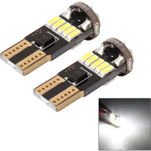 MZ 2 STKS DC 12 V 2 W 240LM 5500 K T10-4014-15SMD Auto Breedte Lamp Klaring Licht Parkeerverlichting (Wit Licht)