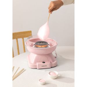 CREATE - Suikerspinmachine -Snel en schoon- 500W- heeft antislipvoetjes - Pastel roze - COTTON CANDY MAKER