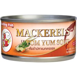 Smiling Fish Makreel in Tom Yum Soep 170 g