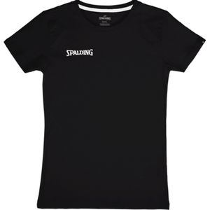 Spalding Essential T-Shirt Dames - Zwart | Maat: XS