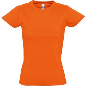 SOLS Dames dames Imperial Heavy Short Sleeve T-Shirt (Oranje)