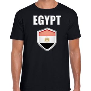Egypte landen t-shirt zwart heren - Egyptische landen shirt / kleding - EK / WK / Olympische spelen Egypt outfit L