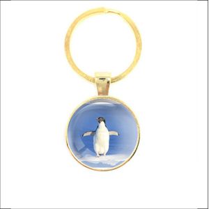 Sleutelhanger Glas - Pinguin