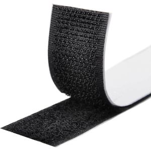 Klittenband zelfklevend 10 meter – klittenband tape zwart – extra sterk - Sterk dubbelzijdige zelfklevende tapes-Zwart-10m*2cm-Griptape-Klittenband