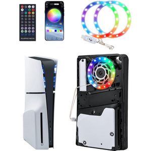 Flexibele Lichtstrip voor PS5/PS5 Slim - RGB LED Strip met 8 Kleuren Muziek Synchronisatie - 3 Modi - Ondersteunt APP/IR Afstandsbediening/USB-knop