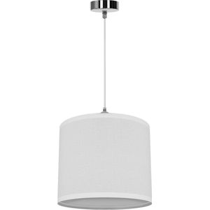 LED Hanglamp - Hangverlichting - E27 Fitting - Rond - Mat Wit - Kunststof