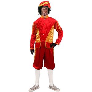 Piet Kostuum | Vliegensvlugge Daken Piet Rood Goud Kostuum | Maat 56 | Sinterklaas | Verkleedkleding