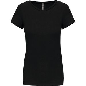 Kariban Dames-t-shirt ronde hals korte mouwen K3013 - Black - XXL