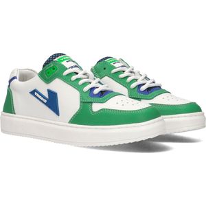 Vingino Dave Low Sneakers - Leren Sneaker - Jongens - Wit - Maat 36