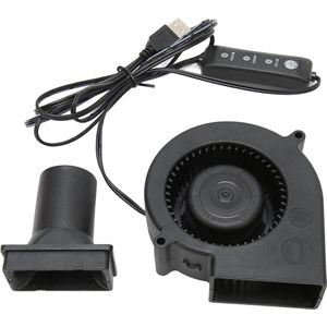 97mm X 97mm X 33mm 5V USB Blower-Borstelloze Koelventilator-Micro Mini USB-5 Volt Ventilatoren-3 Snelheidsmodus-3800 RPM-22 CFM-Computer Koelventilator-PC Elektronica-Wit .