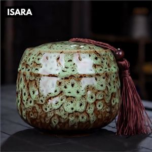 ISARA Luxueuze Urn Hond Kat Vogel – Urne – Keramiek – Urnen – Urn Voor Dieren – Urn Hond Overleden – Urn Kat – 500 ML – Groen