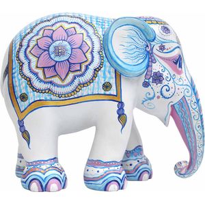 Elephant Parade - Indian Blues - Handgemaakt Olifanten Beeldje - 10cm