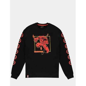 Marvel Deadpool Sweater/trui -L- The Logo Zwart