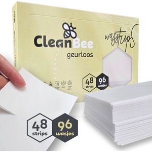 CleanBee Wasstrips 96 Wasbeurten Geurloos - Eco Wasmiddelstrips