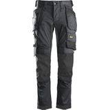 Snickers AllroundWork Stretch Werkbroek Holsterzakken 6241 - Mannen - Staalgrijs/Zwart - 54