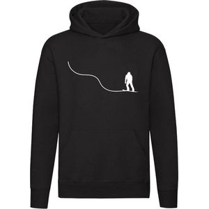 Snowboard | sport | wintersport | snowboarden | Unisex | Trui | Hoodie | Sweater | Capuchon | Zwart