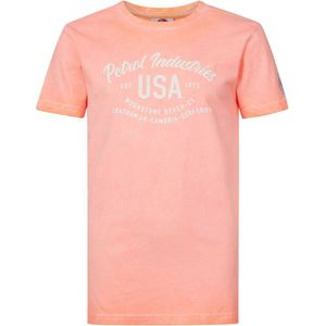 Petrol Industries - Jongens Print T-shirt - Roze - Maat 104