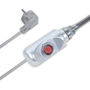 Radiatorconnect elektrisch verwarmingselement met On & Off schakelaar 800 Watt - Wit.
