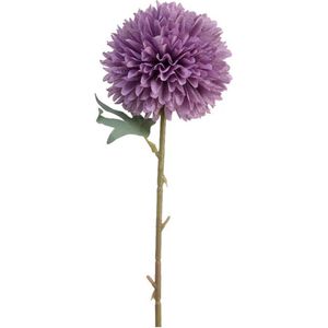 Decoris Kunstbloem Dahlia achtig bloem 10x10x60cm paars