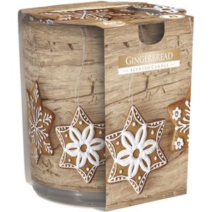 Ct Geurkaars Glas Gingerbread 22u D7xh8cm (set van 6)