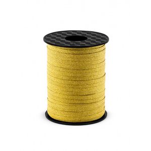 Lint - Glitter Goud - 225 m x 5 mm - Ballonlint - Een Stuk