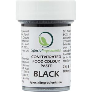 Geconcentreerde Voedingskleur Pasta - Zwart - 25 gram